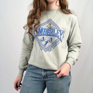 Vintage Ski Canada Alpine Resort Crew Neck Graphic Sweatshirt Oversized Sweater